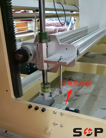 拉繩位移傳感器在紡織機械設備上的使用